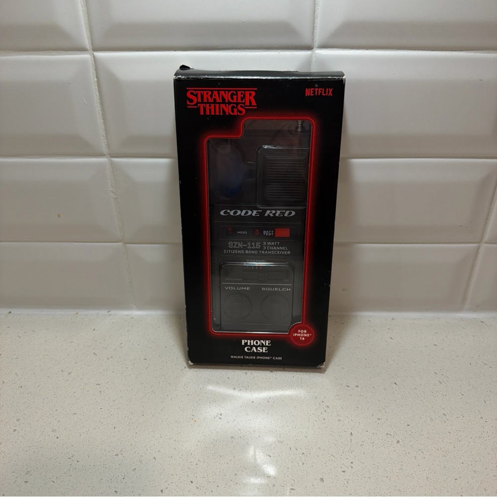 Stranger Things "Code Red" WALKIE TALKIE Vintage Radio Phone Case for iPhone 16!